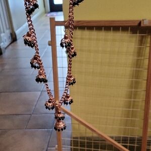 Chic Copper Necklace with Black Beads 🎈🎉✨️✨️ NEW YEARS SALE